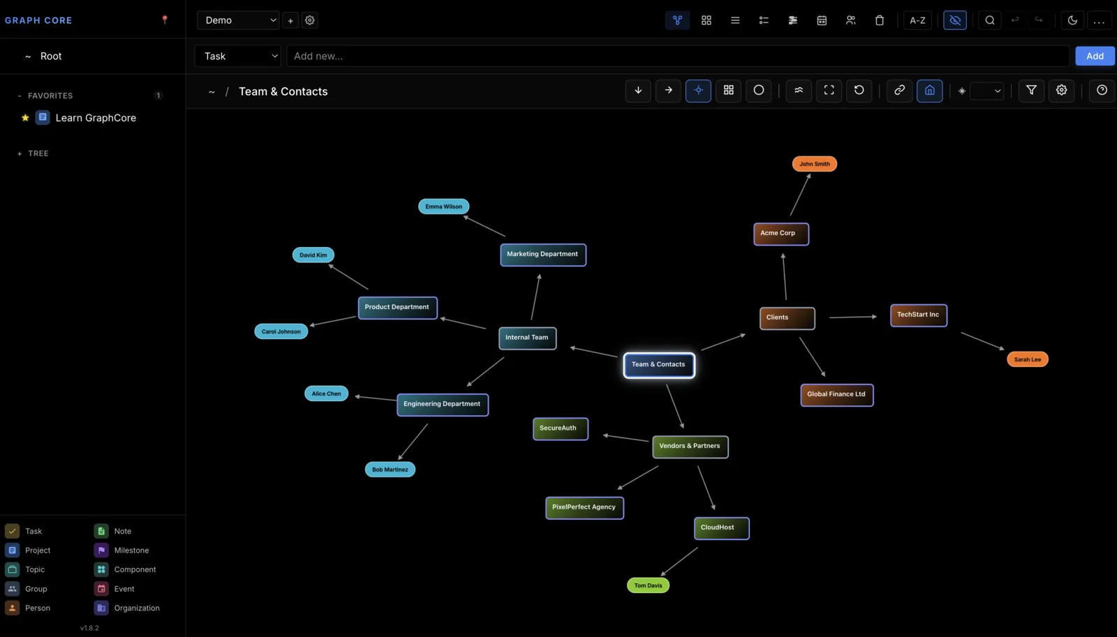 Graph Core screenshot