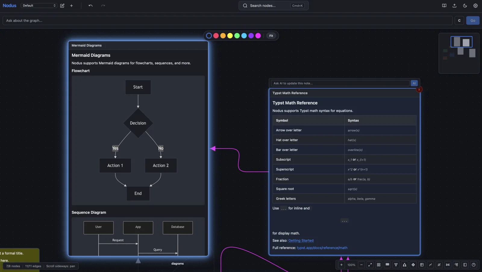 Nodus screenshot